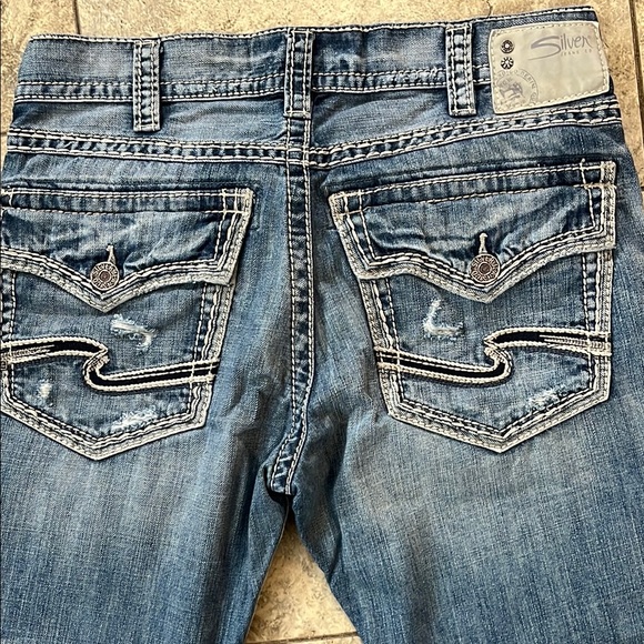 Men's silver Jeans - Picture 2 of 6